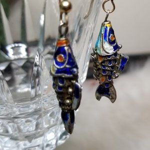 7 Tier Fish Dangle Earrings